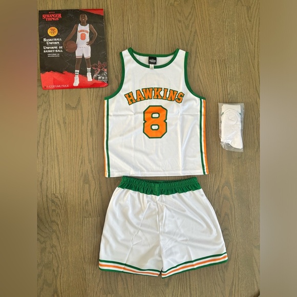 Stranger Things Hawkins Basketball Jersey Cosplay Halloween Costume Brand NEW - Picture 2 of 13